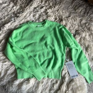 Lululemon Waist Length Crewneck Sweater Green - NWT